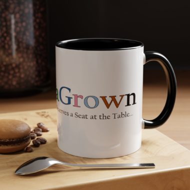 Vibrant Color LunaGrown Coffee Mug - Everyone Deserves a Seat at the Table 3