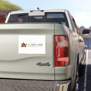 LunaGrown Car Magnets – "Everyone Deserves a Seat at the Table" - 7.5'' × 4.5'', 1 pc