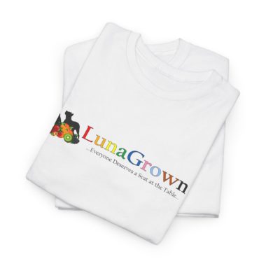 LunaGrown Unisex Heavy Cotton Tee | front and back design 4