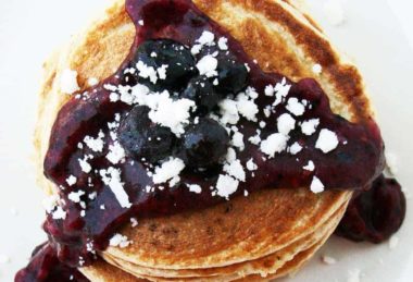 Razzleberry Jam on Pancakes