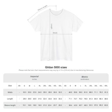 LunaGrown Unisex Heavy Cotton Tee | front and back design 5