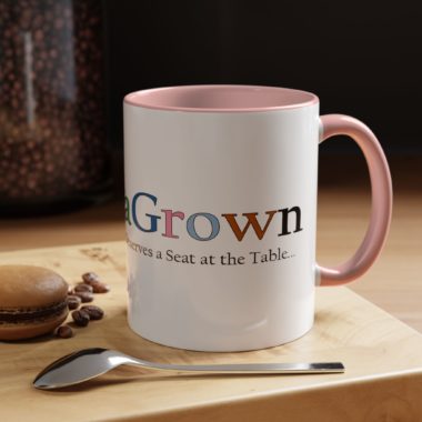 Vibrant Color LunaGrown Coffee Mug - Everyone Deserves a Seat at the Table 10