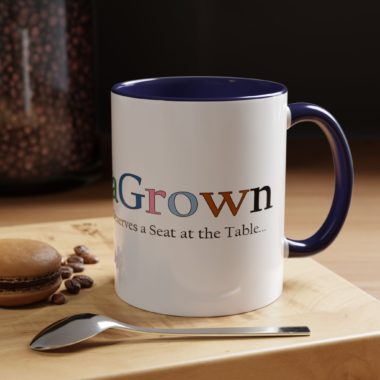 Vibrant Color LunaGrown Coffee Mug - Everyone Deserves a Seat at the Table 6