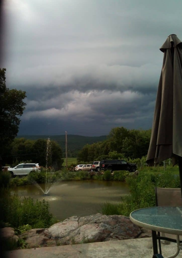 Storm over the valley