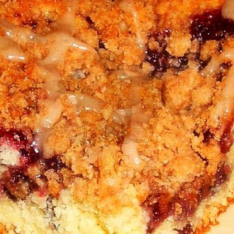 crumb cake with Rica Barreja filling