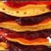 LunaGrown Cranberry Jam stacked pancakes