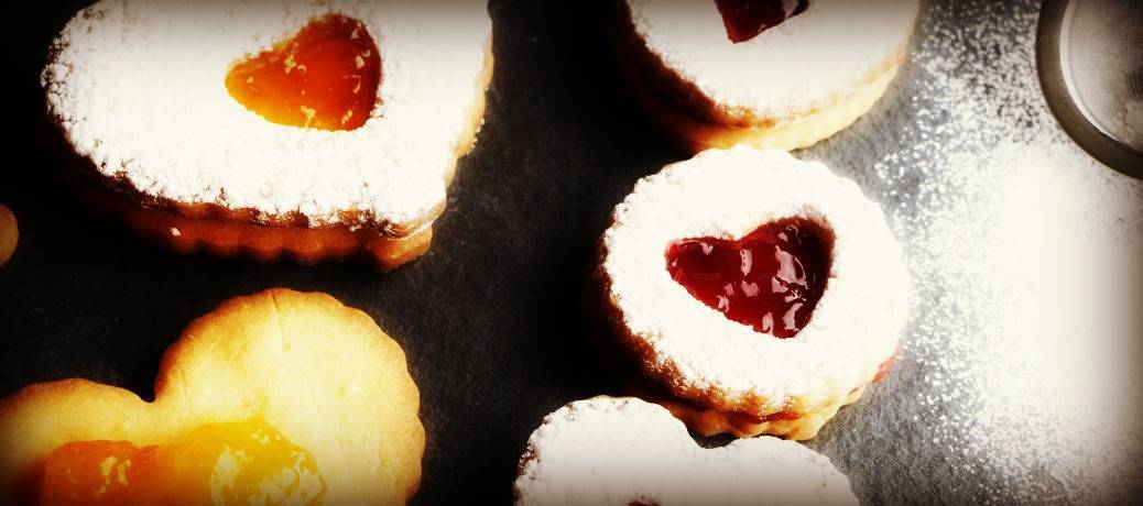 Jam Filled Valentine Cookies