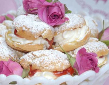 Plum Jam cream puffs