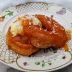 apricot jam glazed donut