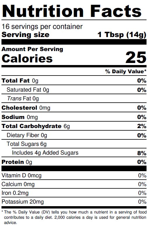 carrot cake nutrition label carrot cake jam nutrition label