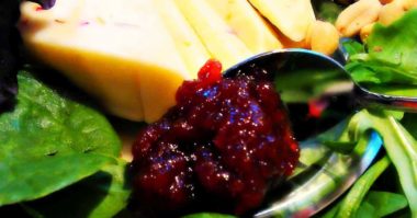 cherry jam with cheese