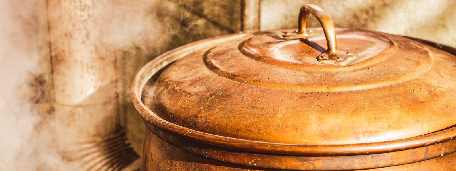 Copper jam pot