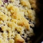 Coffee Cake with fresh berries and jam