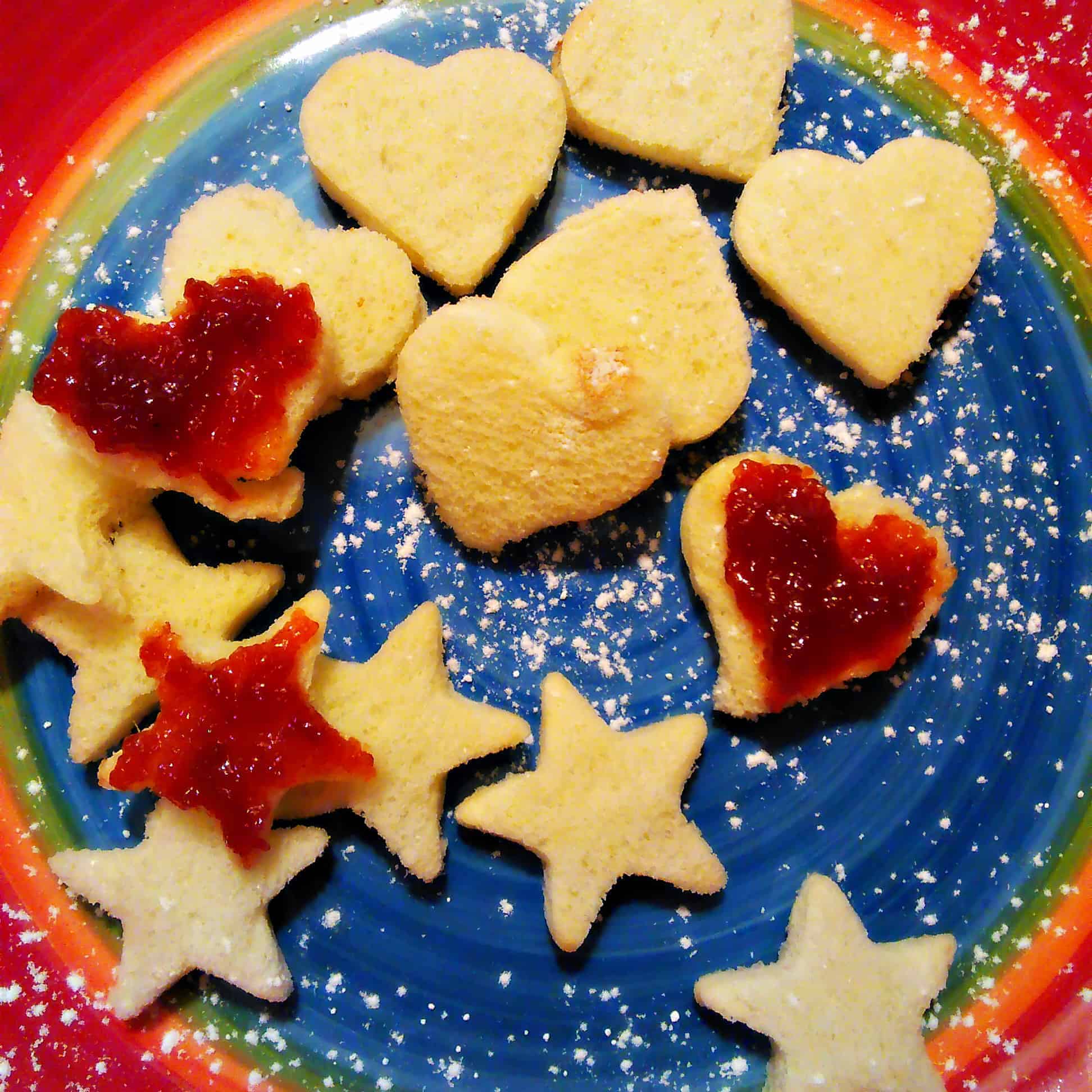 Cherry Jam Heart Toast