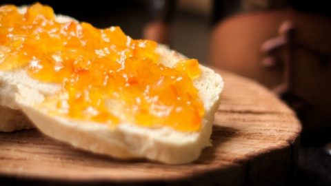 Bread with marmalade