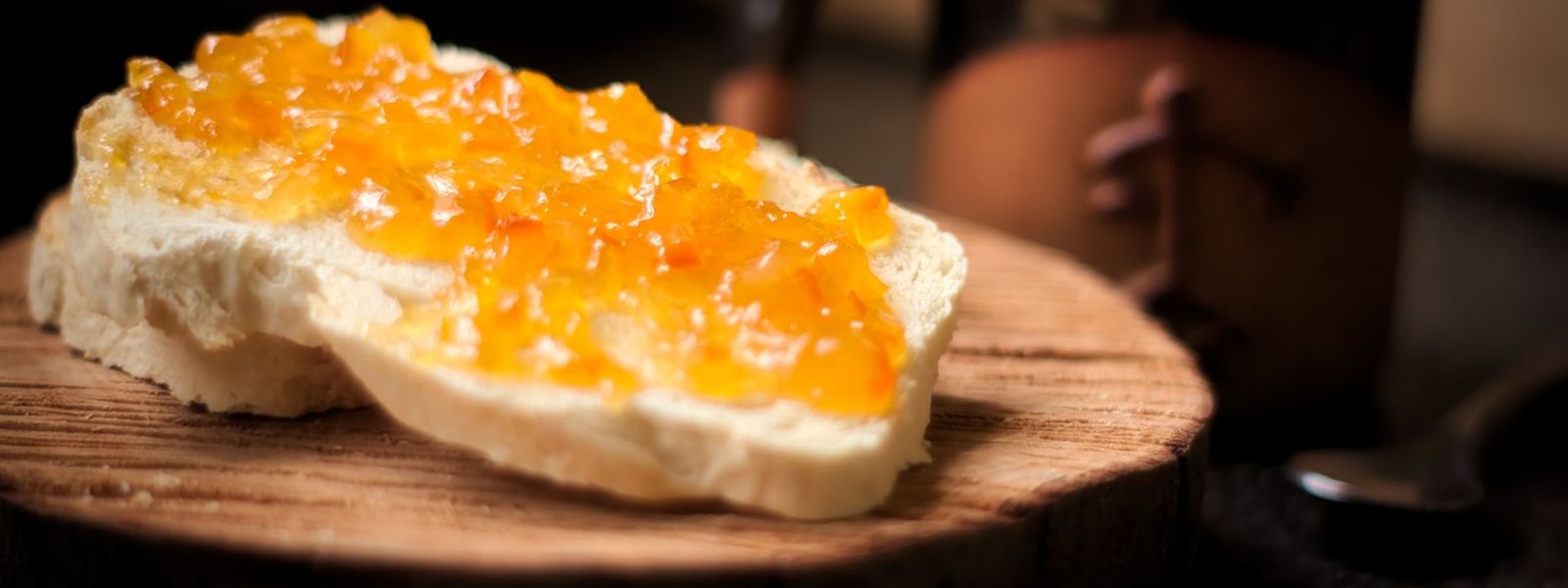 marmalade tea Bread with marmalade