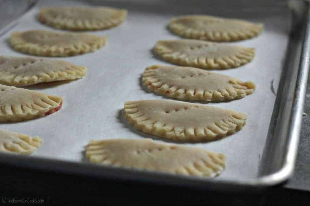 mini jam pies from extra pie dough