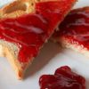 LunaGrown Plum Jam on white toast