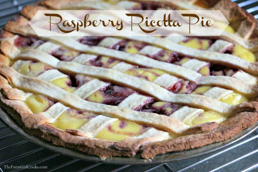 The FarmGirl cooks raspberry ricotta pie