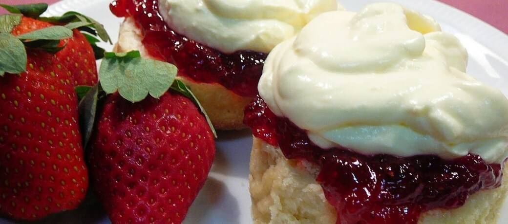 scones and jam Buttery Vanilla Scones and Jam