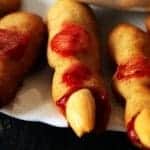 zombie finger cookies