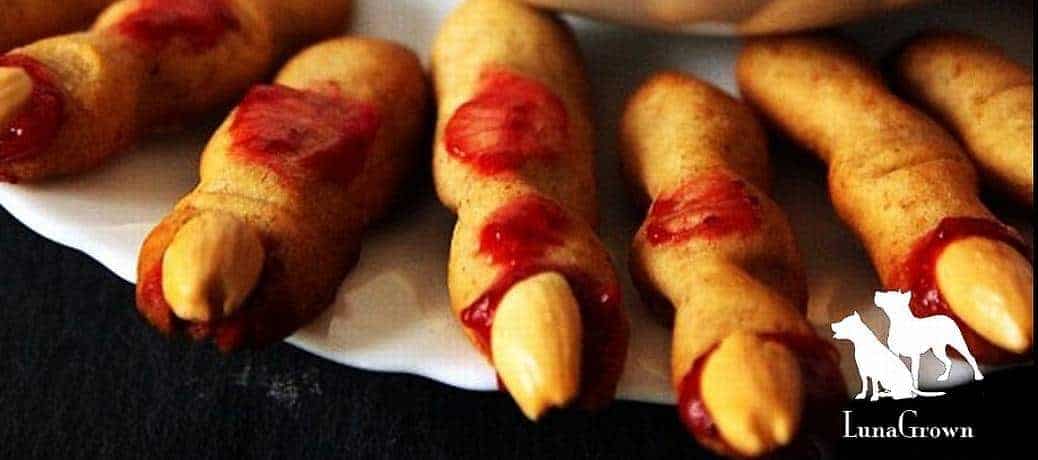 zombie finger cookies